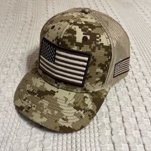 American flag camo SnapBack patch hat